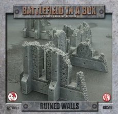 GF9 BB Scenery 25-35mm Ruined Wall Gothic Battlefields: Ruined Walls