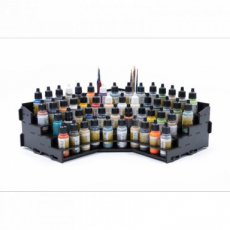 KWG0523-12 Black Paint Rack: Dropper Bottles (Corner Topper)