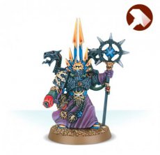 Chaos Space Marines Sorcerer with Plasma Pistol