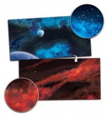 GF9 Game Mat: 6x3 Frozen Planet & Crimson Gas Cloud